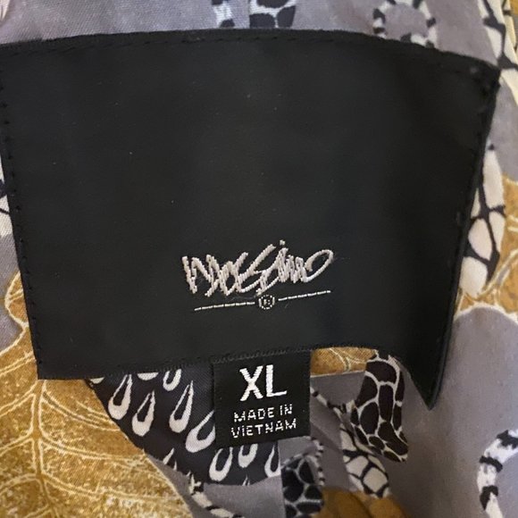 Fancy Collared 3/4 Sleeve Mustard Coat - Picture 4 of 4